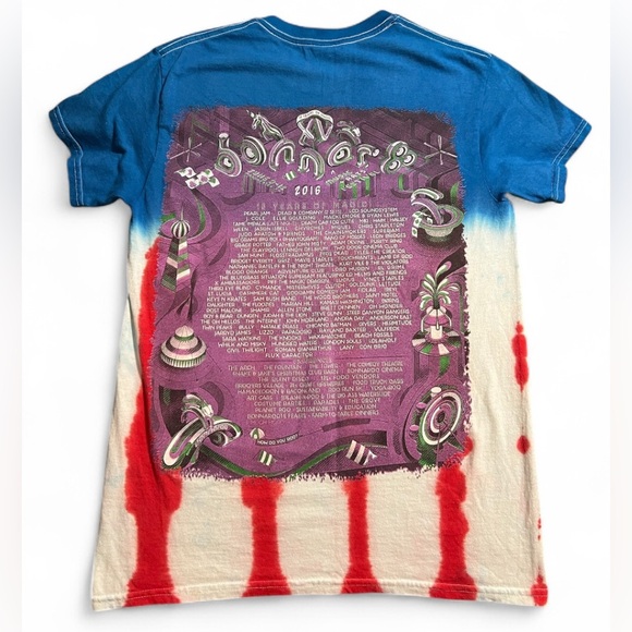 2016 Bonnaroo Music Festival Tie Dye T-Shirt Manchester TN - Grateful Dead Bears - Picture 2 of 6